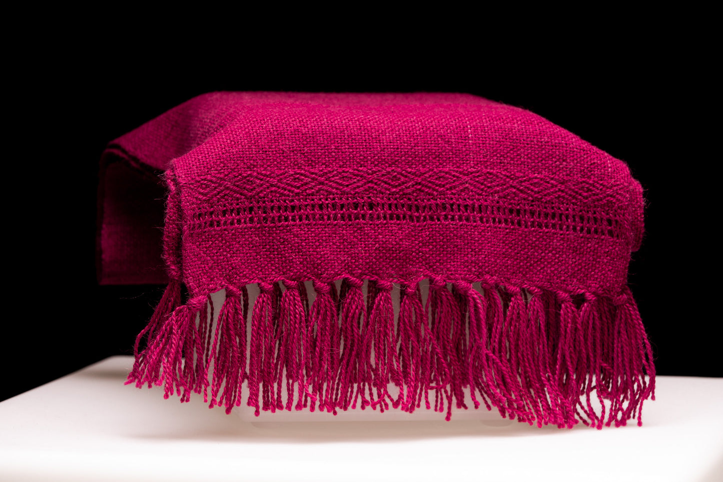 Alpaca Scarf - Burgundy Tafetán