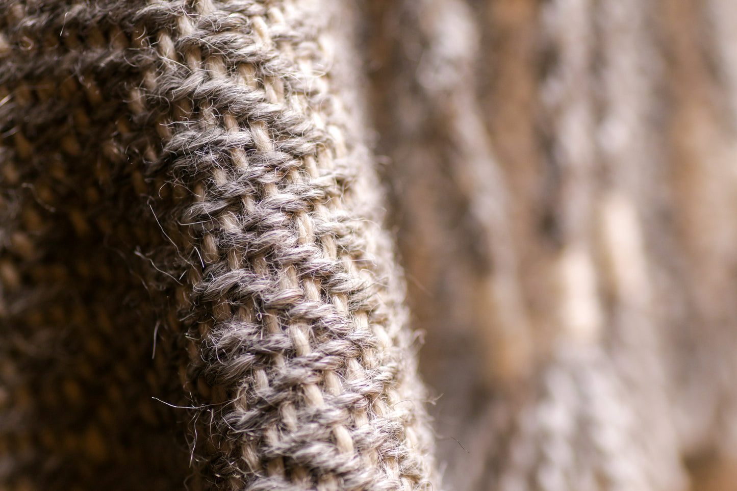 Alpaca Shawl - Natural Grey White Partridge