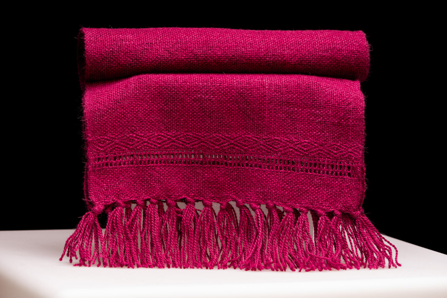 Alpaca Scarf - Burgundy Tafetán