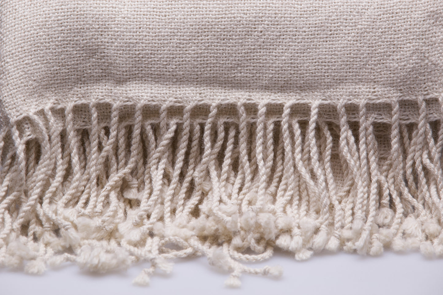 Alpaca Ruana (Body Cross-Over) - Natural White