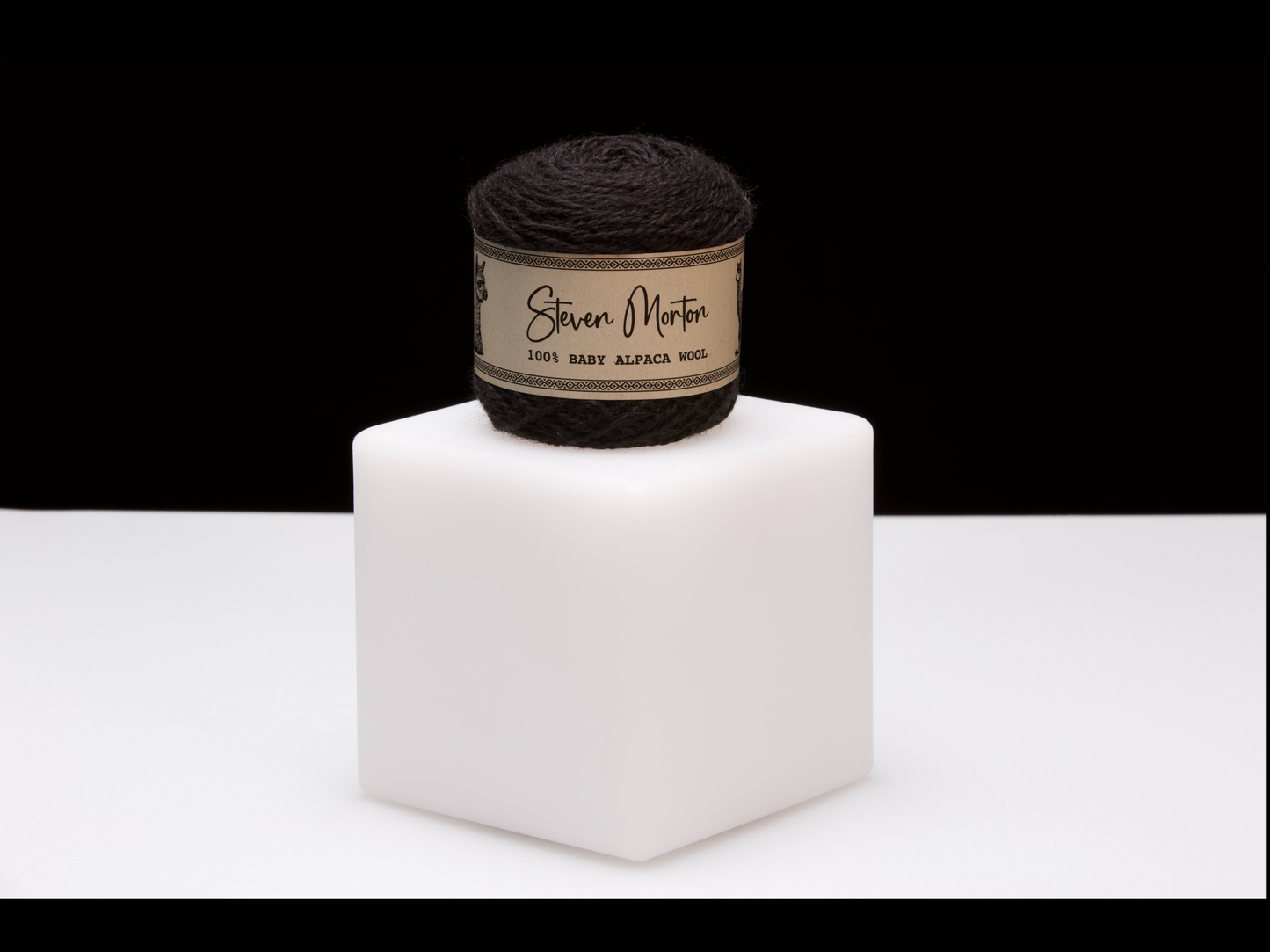 Baby Alpaca Yarn - Natural Black - (Set of 3)