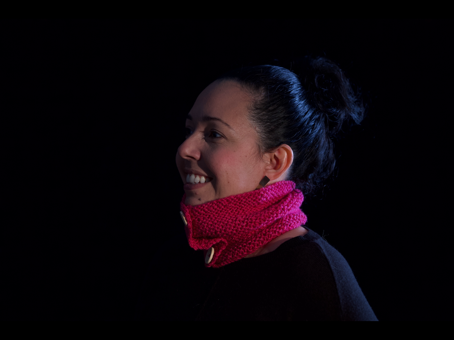 Alpaca Snood - Dark Pink