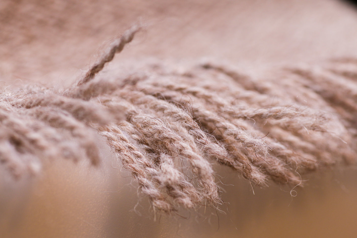 Alpaca Scarf - Natural Brown