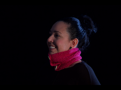 Alpaca Snood - Dark Pink